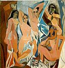 Pablo Picasso Famous Paintings - Les Demoiselles dAvignon